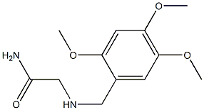 2-[(2,4,5-trimethoxybenzyl)amino]acetamide 结构式