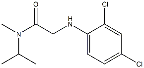 2-[(2,4-dichlorophenyl)amino]-N-methyl-N-(propan-2-yl)acetamide,,结构式