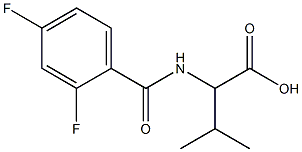  2-[(2,4-difluorobenzoyl)amino]-3-methylbutanoic acid