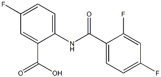 2-[(2,4-difluorobenzoyl)amino]-5-fluorobenzoic acid