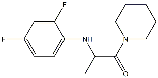2-[(2,4-difluorophenyl)amino]-1-(piperidin-1-yl)propan-1-one|