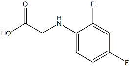2-[(2,4-difluorophenyl)amino]acetic acid,,结构式