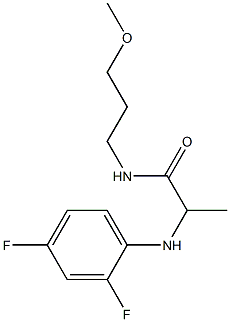 2-[(2,4-difluorophenyl)amino]-N-(3-methoxypropyl)propanamide