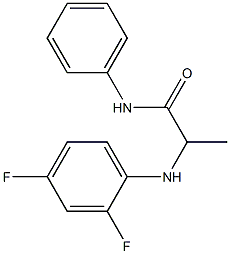 2-[(2,4-difluorophenyl)amino]-N-phenylpropanamide