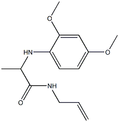 2-[(2,4-dimethoxyphenyl)amino]-N-(prop-2-en-1-yl)propanamide Structure