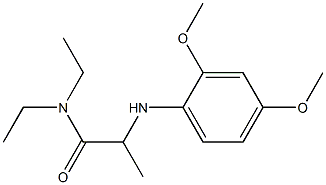 2-[(2,4-dimethoxyphenyl)amino]-N,N-diethylpropanamide,,结构式