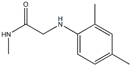 2-[(2,4-dimethylphenyl)amino]-N-methylacetamide 结构式