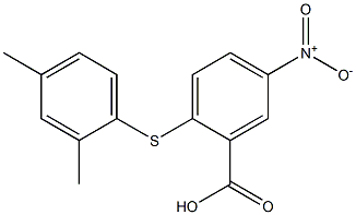 2-[(2,4-dimethylphenyl)sulfanyl]-5-nitrobenzoic acid Structure