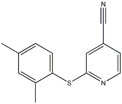  2-[(2,4-dimethylphenyl)sulfanyl]pyridine-4-carbonitrile