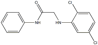 2-[(2,5-dichlorophenyl)amino]-N-phenylacetamide 化学構造式