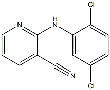 2-[(2,5-dichlorophenyl)amino]pyridine-3-carbonitrile 化学構造式