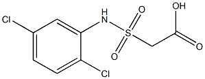 2-[(2,5-dichlorophenyl)sulfamoyl]acetic acid 化学構造式