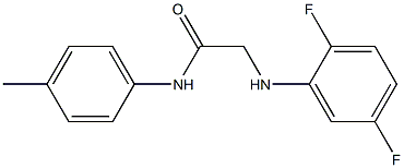 2-[(2,5-difluorophenyl)amino]-N-(4-methylphenyl)acetamide 结构式