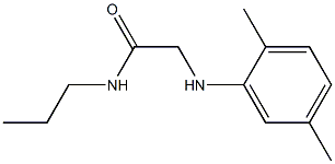 2-[(2,5-dimethylphenyl)amino]-N-propylacetamide 化学構造式