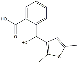 2-[(2,5-dimethylthiophen-3-yl)(hydroxy)methyl]benzoic acid,,结构式