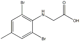 2-[(2,6-dibromo-4-methylphenyl)amino]acetic acid Structure