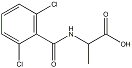 2-[(2,6-dichlorophenyl)formamido]propanoic acid Structure