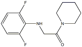 2-[(2,6-difluorophenyl)amino]-1-(piperidin-1-yl)ethan-1-one 结构式