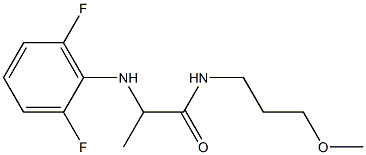  2-[(2,6-difluorophenyl)amino]-N-(3-methoxypropyl)propanamide