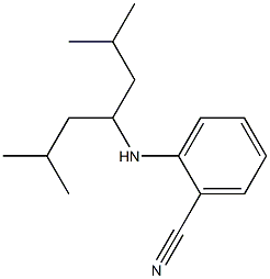 2-[(2,6-dimethylheptan-4-yl)amino]benzonitrile Structure