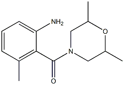 2-[(2,6-dimethylmorpholin-4-yl)carbonyl]-3-methylaniline 结构式