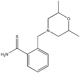 2-[(2,6-dimethylmorpholin-4-yl)methyl]benzenecarbothioamide 化学構造式