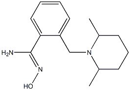 2-[(2,6-dimethylpiperidin-1-yl)methyl]-N'-hydroxybenzenecarboximidamide|