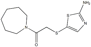2-[(2-amino-1,3-thiazol-5-yl)sulfanyl]-1-(azepan-1-yl)ethan-1-one Structure