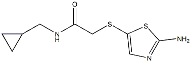 2-[(2-amino-1,3-thiazol-5-yl)thio]-N-(cyclopropylmethyl)acetamide