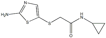 2-[(2-amino-1,3-thiazol-5-yl)thio]-N-cyclopropylacetamide Structure