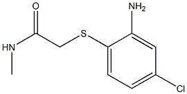 2-[(2-amino-4-chlorophenyl)sulfanyl]-N-methylacetamide Structure