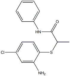 2-[(2-amino-4-chlorophenyl)sulfanyl]-N-phenylpropanamide|