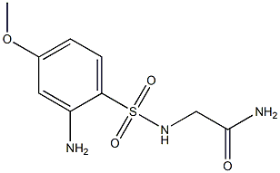 2-[(2-amino-4-methoxybenzene)sulfonamido]acetamide,,结构式