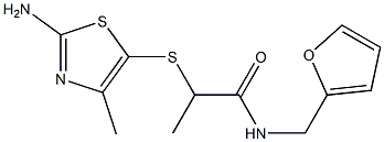  2-[(2-amino-4-methyl-1,3-thiazol-5-yl)sulfanyl]-N-(furan-2-ylmethyl)propanamide