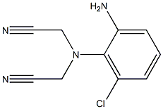 2-[(2-amino-6-chlorophenyl)(cyanomethyl)amino]acetonitrile Structure