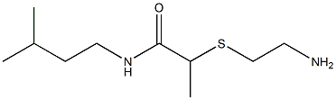 2-[(2-aminoethyl)sulfanyl]-N-(3-methylbutyl)propanamide Structure