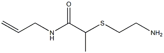 2-[(2-aminoethyl)sulfanyl]-N-(prop-2-en-1-yl)propanamide Structure