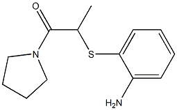 2-[(2-aminophenyl)sulfanyl]-1-(pyrrolidin-1-yl)propan-1-one