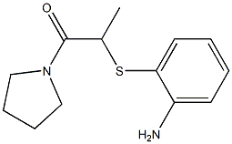 2-[(2-aminophenyl)sulfanyl]-1-(pyrrolidin-1-yl)propan-1-one|