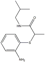 2-[(2-aminophenyl)sulfanyl]-N-(2-methylpropyl)propanamide 结构式