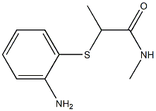 2-[(2-aminophenyl)sulfanyl]-N-methylpropanamide Struktur