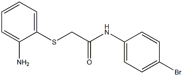 2-[(2-aminophenyl)thio]-N-(4-bromophenyl)acetamide,,结构式