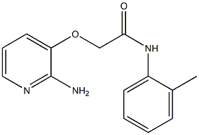 2-[(2-aminopyridin-3-yl)oxy]-N-(2-methylphenyl)acetamide 结构式