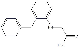 2-[(2-benzylphenyl)amino]acetic acid Structure