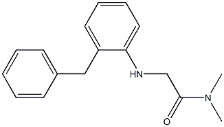 2-[(2-benzylphenyl)amino]-N,N-dimethylacetamide Structure