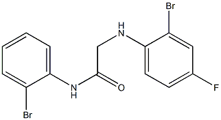 2-[(2-bromo-4-fluorophenyl)amino]-N-(2-bromophenyl)acetamide 结构式