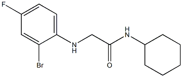 2-[(2-bromo-4-fluorophenyl)amino]-N-cyclohexylacetamide