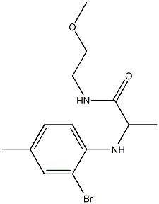 2-[(2-bromo-4-methylphenyl)amino]-N-(2-methoxyethyl)propanamide