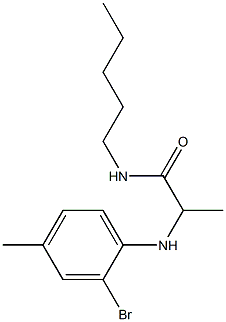  2-[(2-bromo-4-methylphenyl)amino]-N-pentylpropanamide