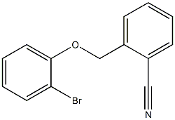 2-[(2-bromophenoxy)methyl]benzonitrile,,结构式